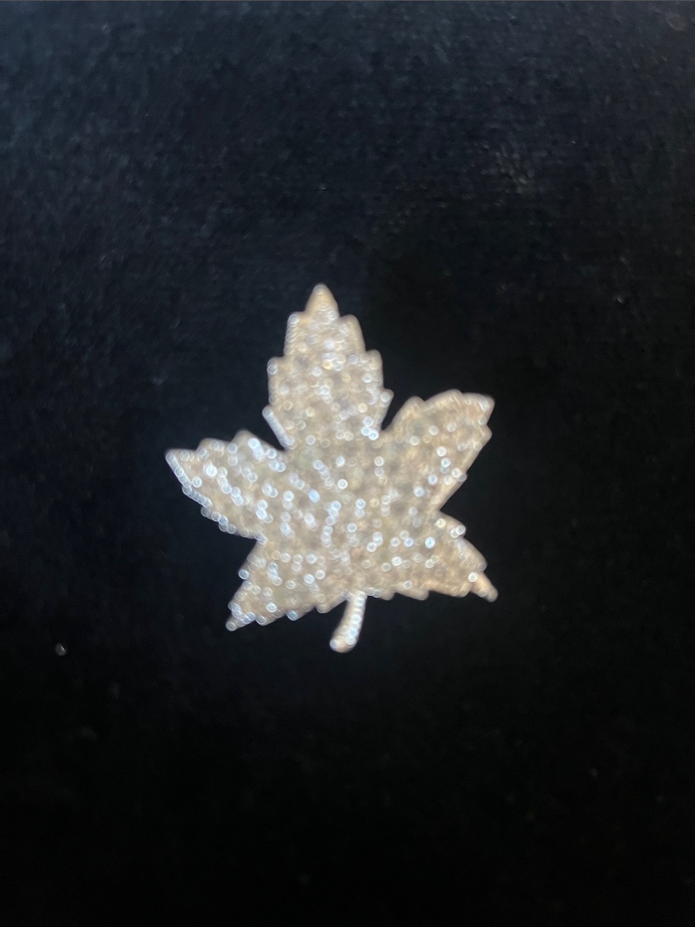 Crystal is Maple Leaf Brooch in White - Women's Jewelry